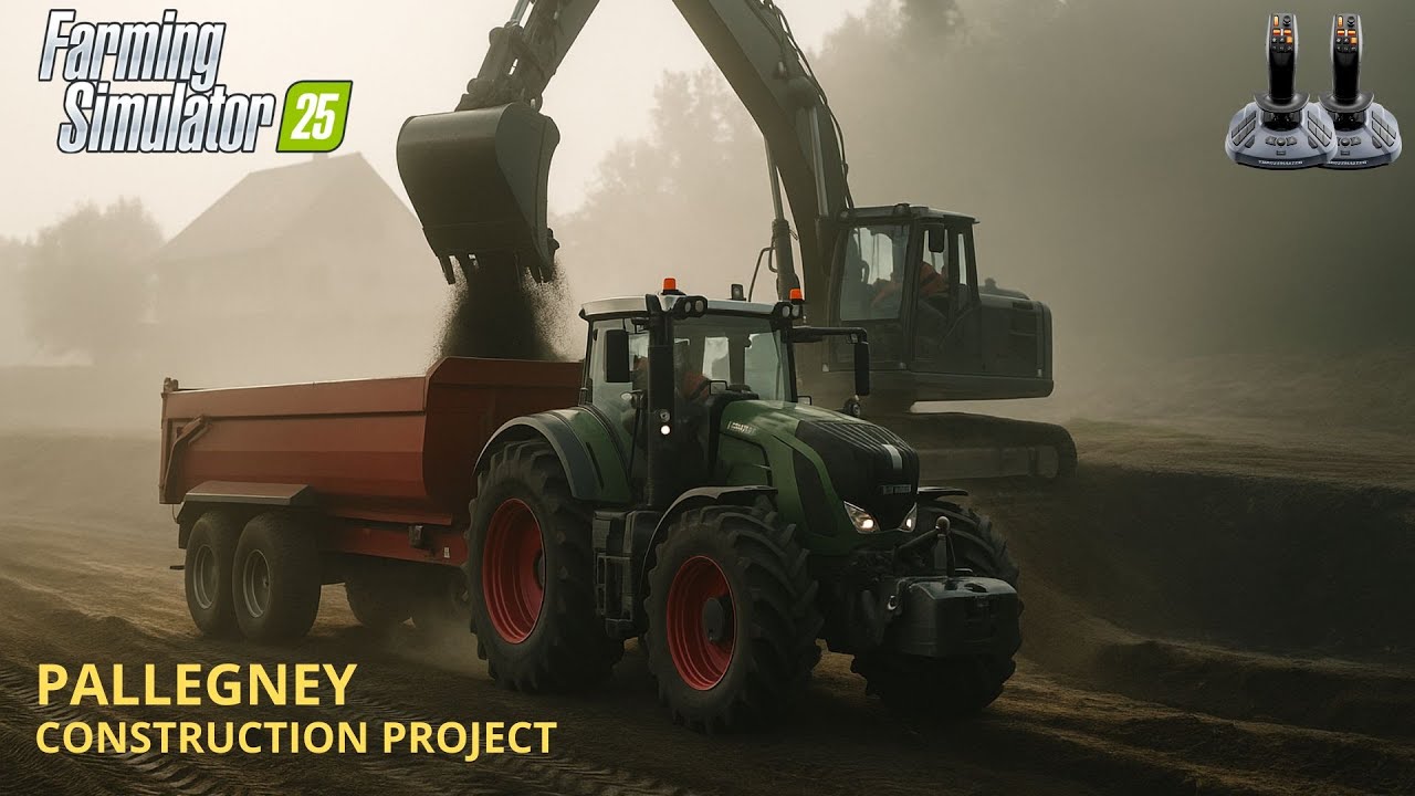 FS25 Multiplayer | Turning Pallegney into a Construction Playground! Farming Simulator 25