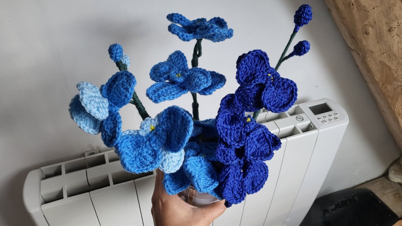 How to Crochet an Orchid Flower - Tutorial Step by step