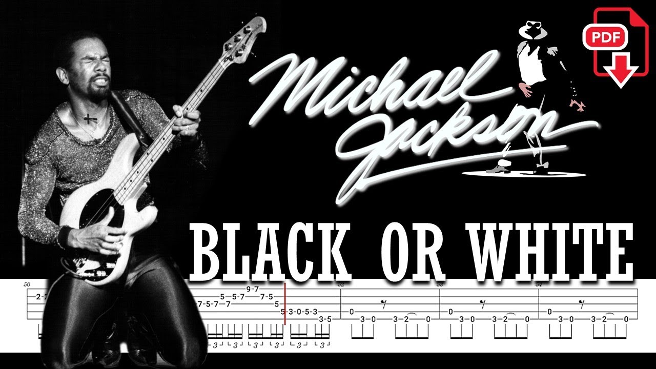 Michael Jackson - Black Or White (🔴Bass Tabs | Notation) @ChamisBass  #micheljackson #chamisbass