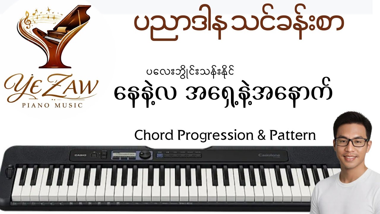 နေနဲ့လ အရှေ့နဲ့အနောက်  #ပလေဘွိုင်းသန်းနိုင် #easypianomusic 