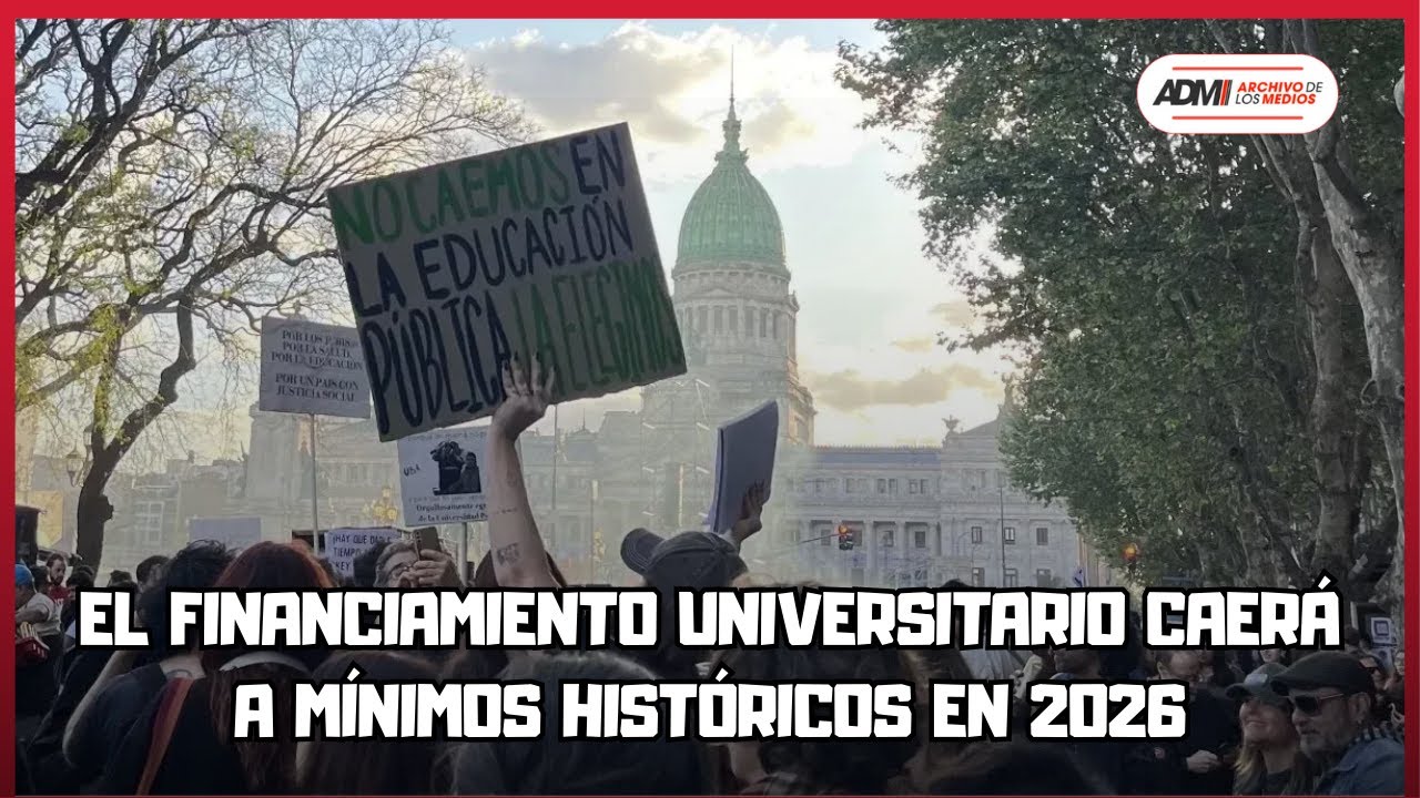 El financiamiento universitario caerá a mínimos históricos en 2026