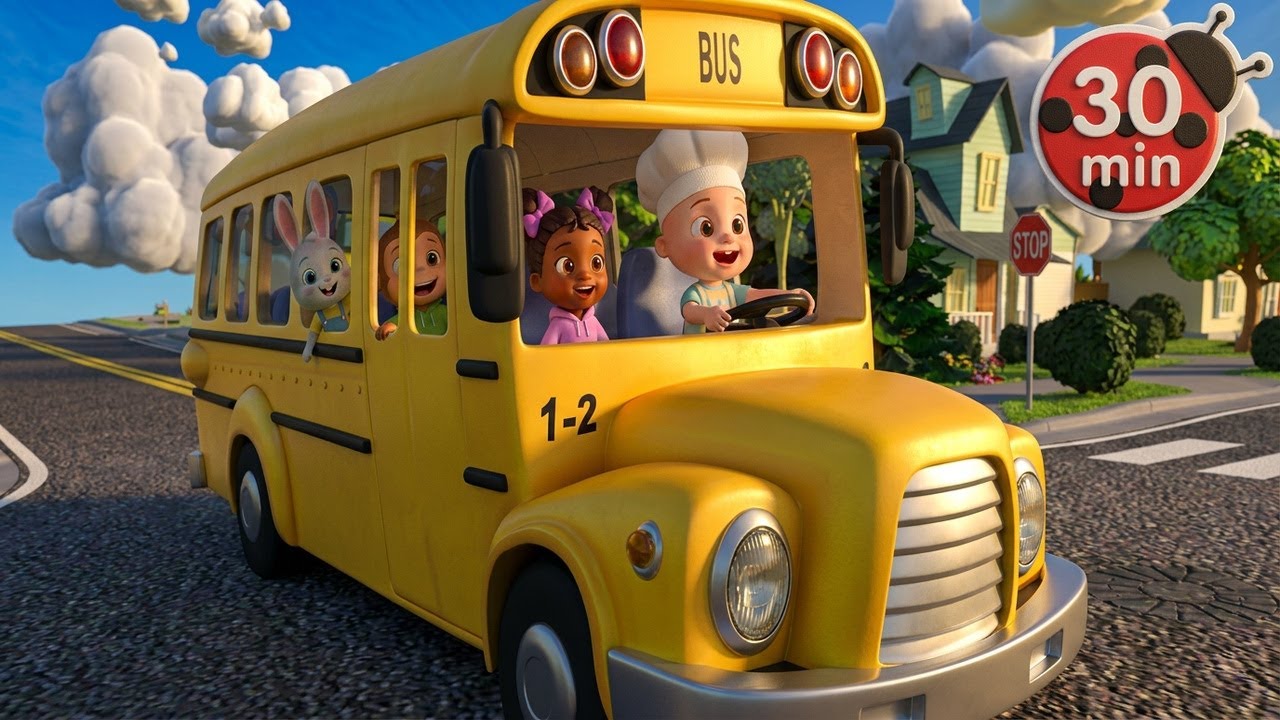 30 Min Wheels on the Bus | And More Nursery Rhymes ABC Phonics Song