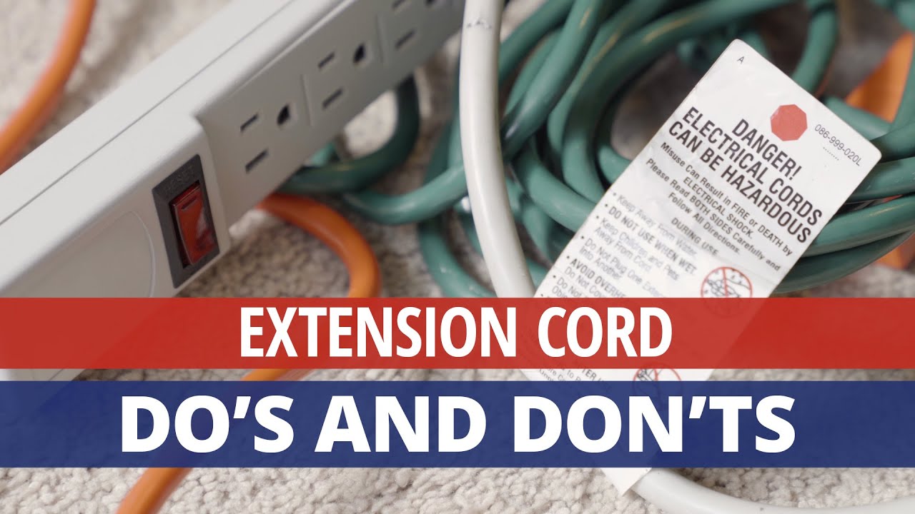 Extension Cord Safety | Rainbow Restoration