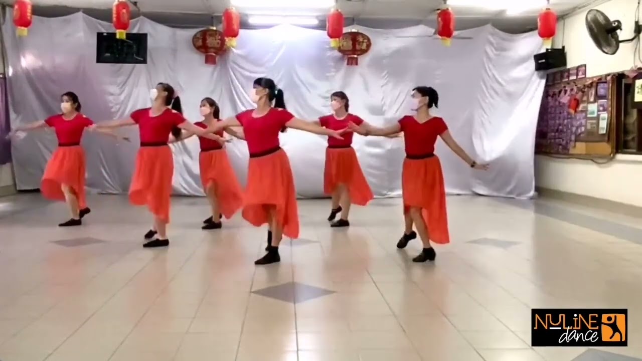 Lovers Road (情侶路)Linedance Demo By Adeline Cheng and Students (Nuline Dance Malaysia)