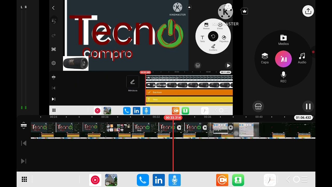 Tecno Compro Logo Remake Speedrun Kinemaster 4.1x Speed 