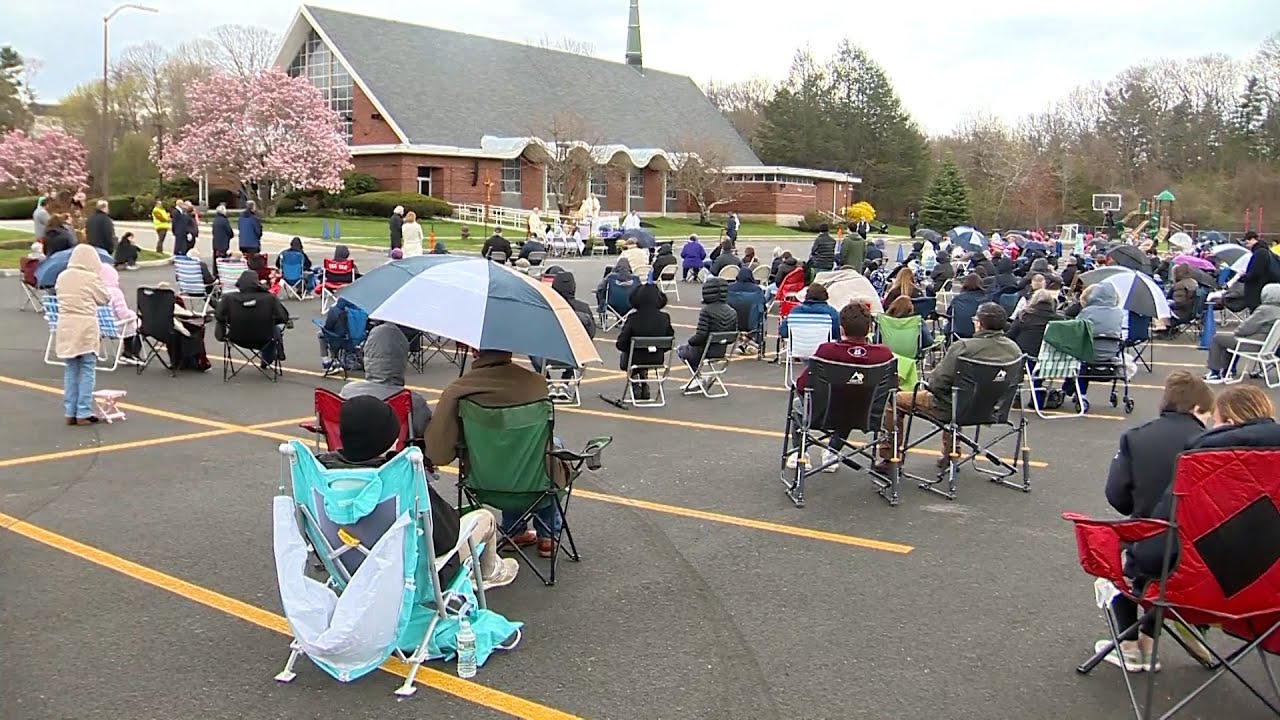 Massachusetts church celebrates its 100th outdoor Mass on Easter Sunday