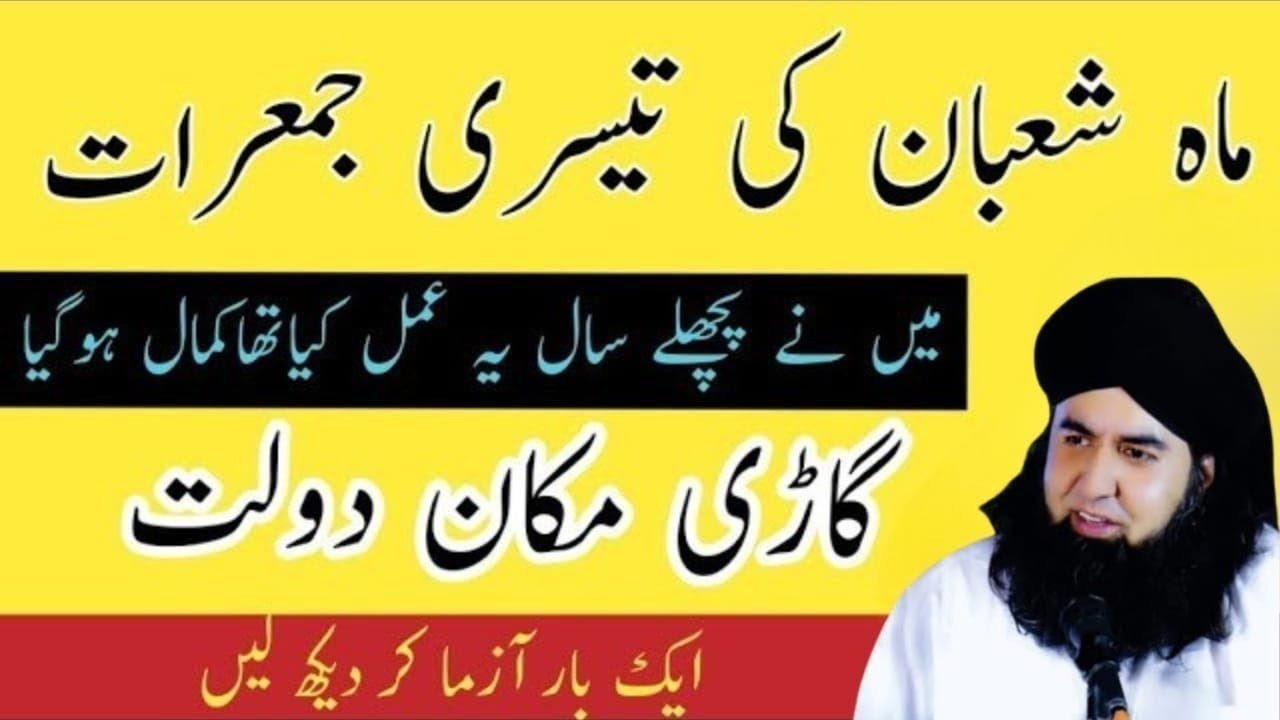 Mah Shaban Ki 3 jumeraat ka powerful wazifa| wisdom of islam| Dr Hamed Shafi| rizq