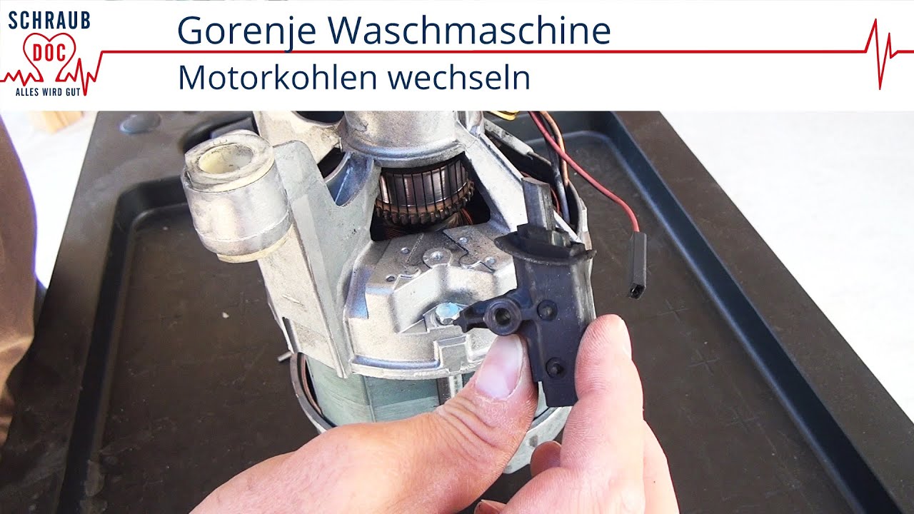 Gorenje Waschmaschine dreht nicht mehr - Kohleb&uuml;rsten wechseln