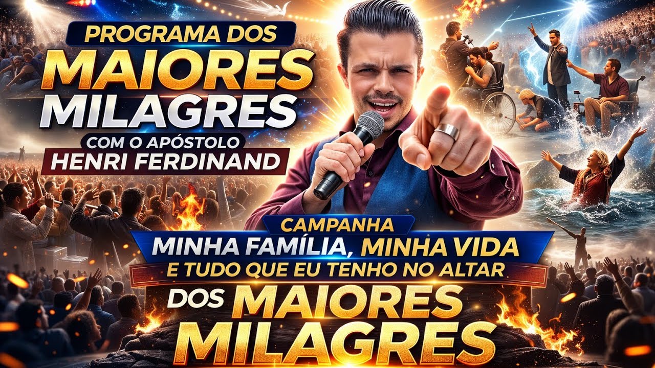 PROGRAMA DOS MAIORES MILAGRES • AP Henry Ferdinand IPTMM