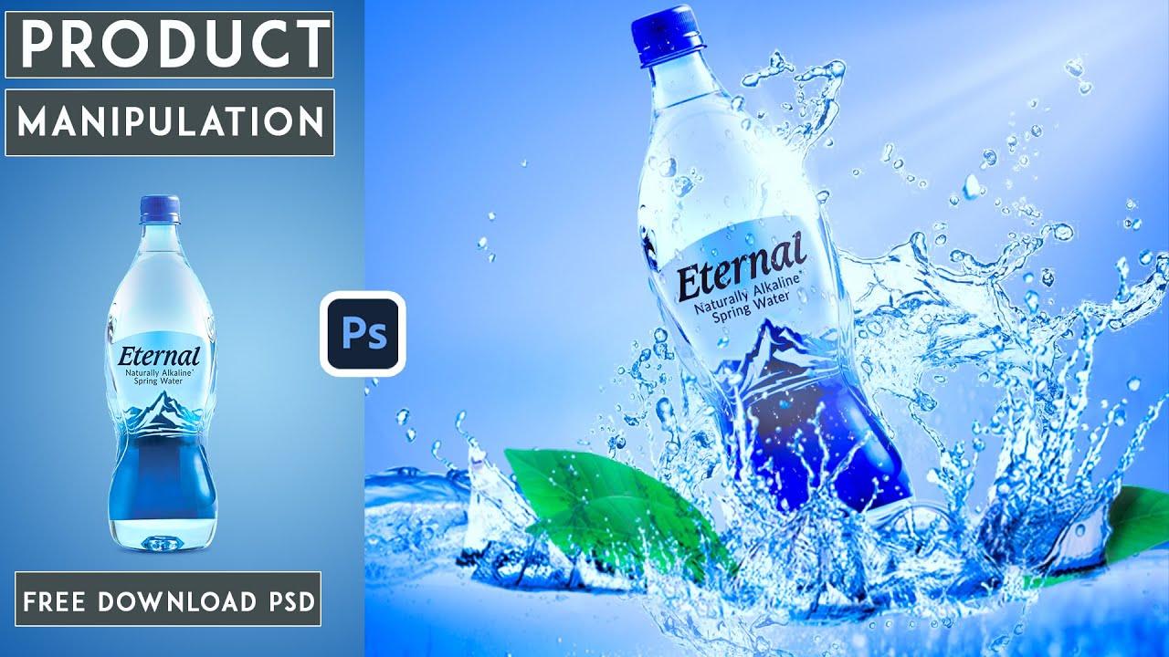 Easy Photo Manipulation in Photoshop | Water Bottle