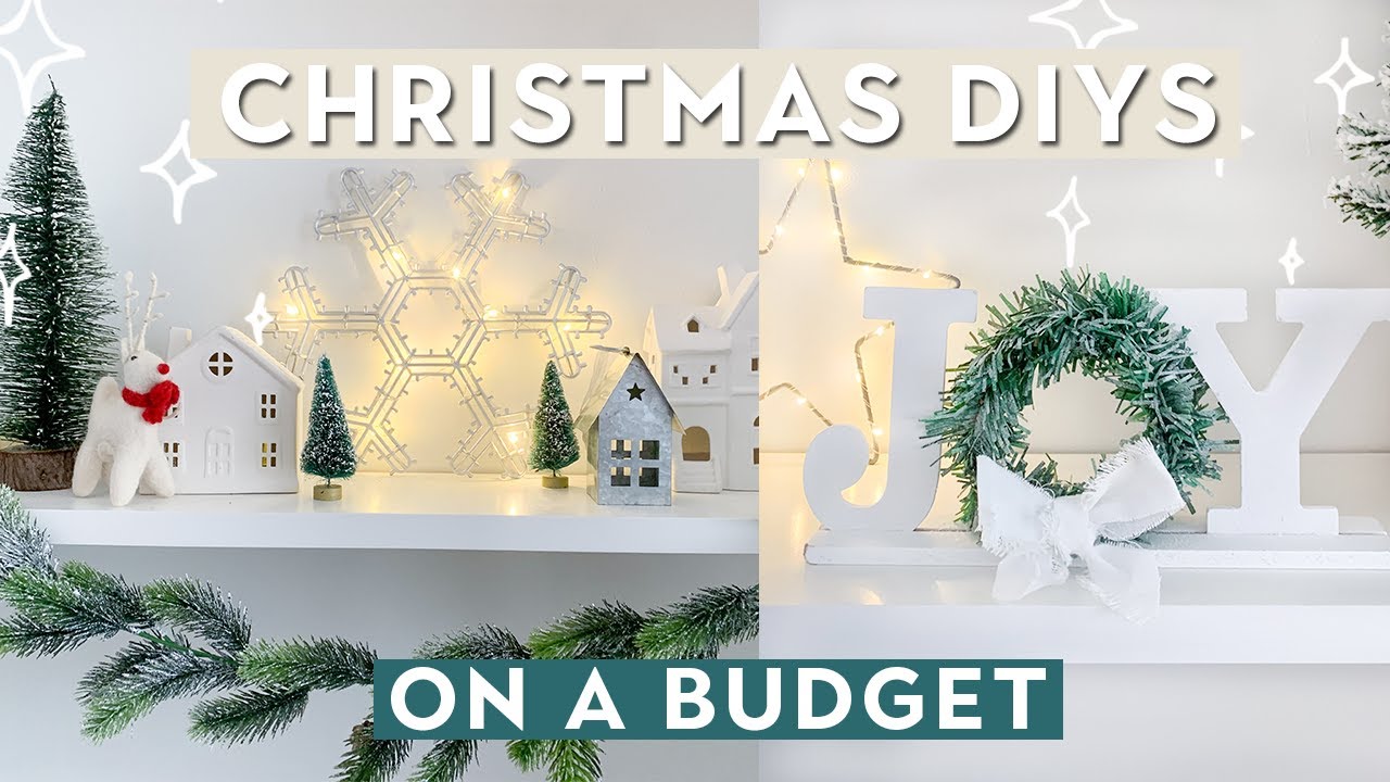Christmas DIY ideas on a budget 🎄 £1 Poundland Christmas Challege | Christmas decor ideas ⭐️