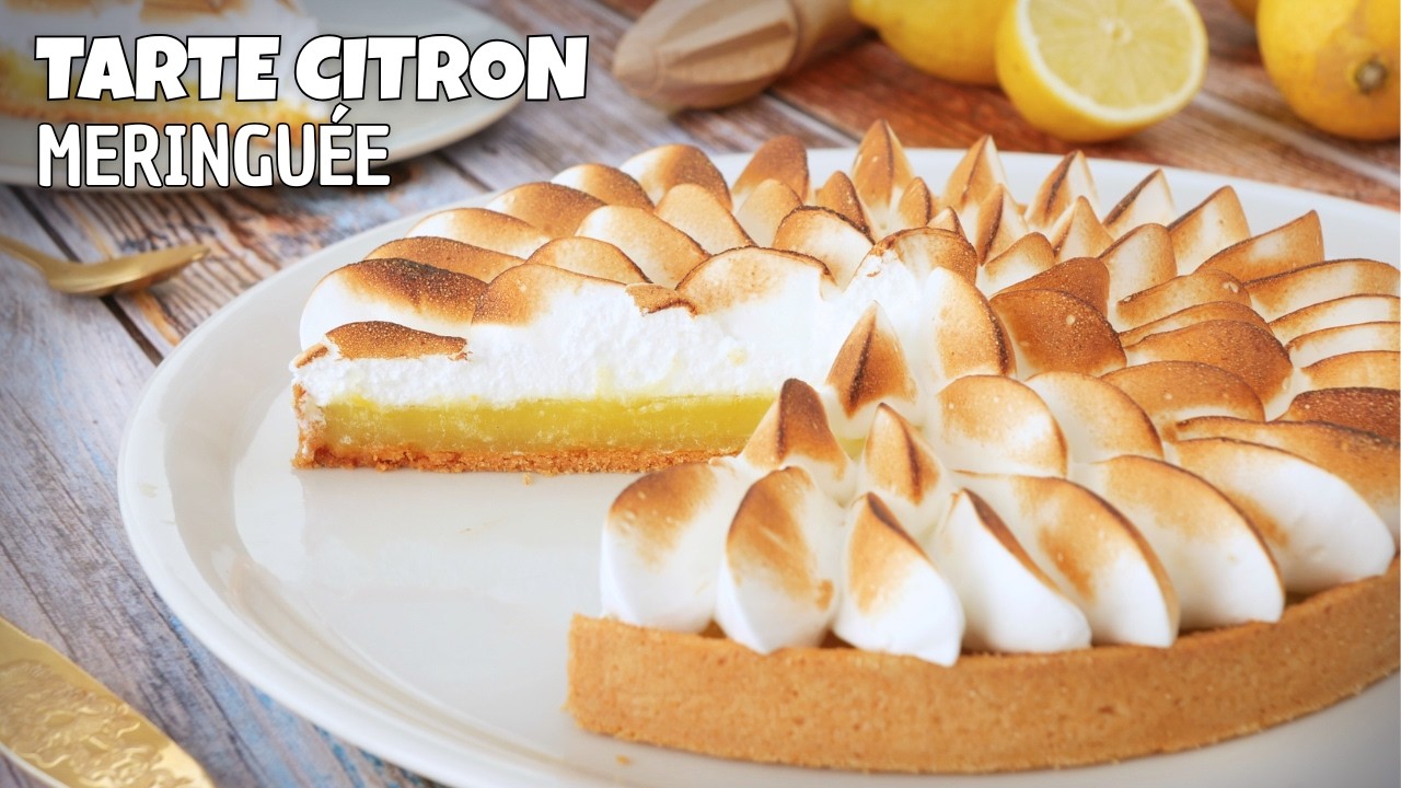 TARTE au CITRON MERINGUÉE - Recette Facile MERINGUE ITALIENNE