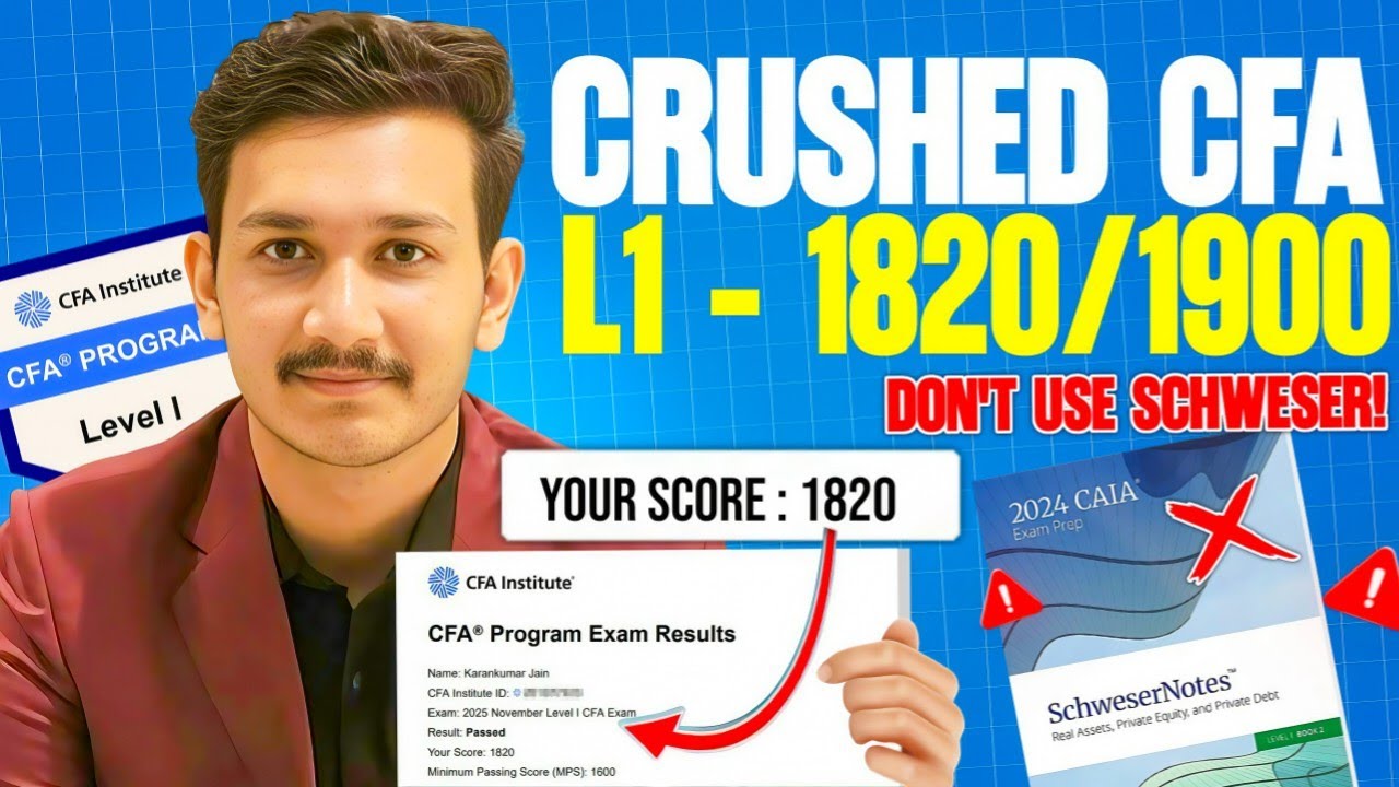 My 1820 Score Strategy | Complete Roadmap | Why you should not use Schweser ⚠️