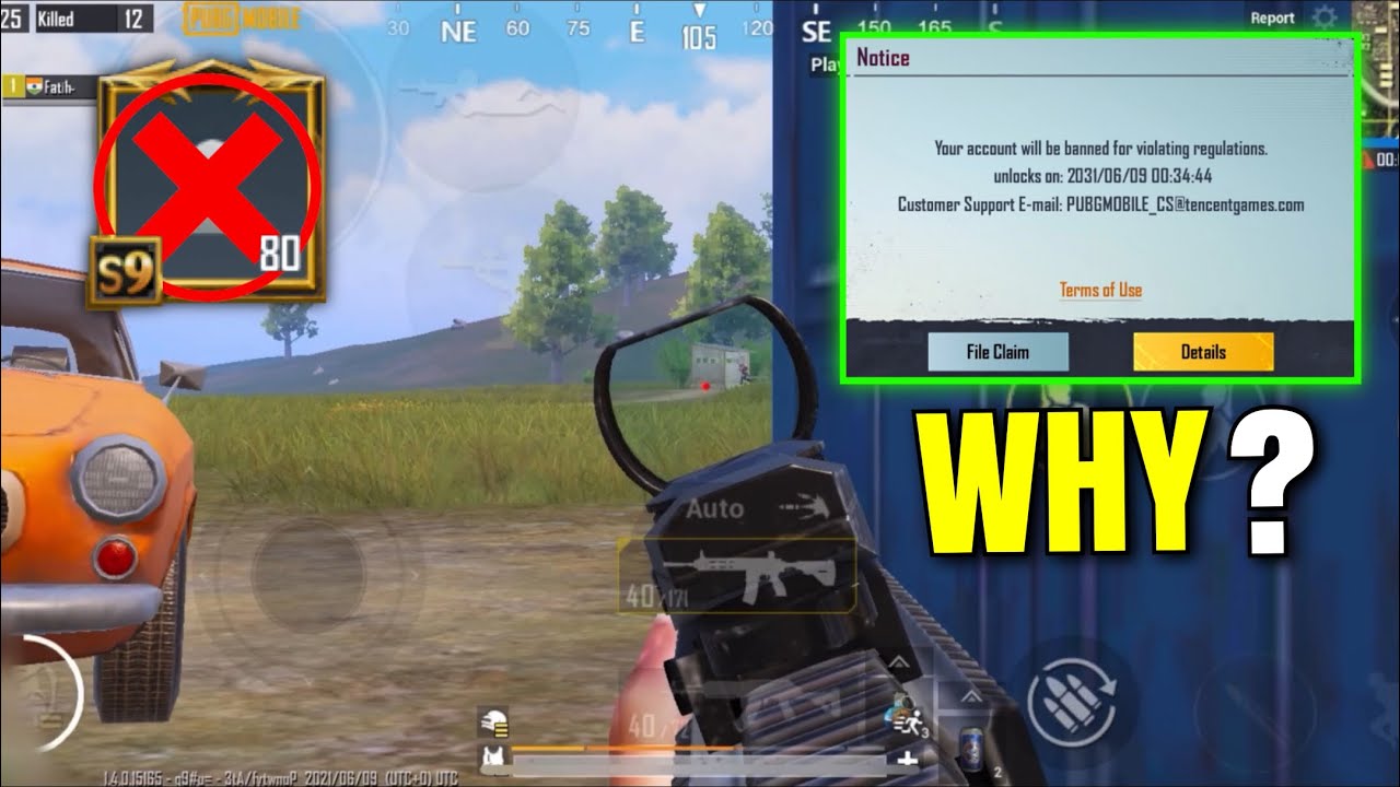 I GOT BANNED FOR 10 YEARS 😞 PUBG Mobile