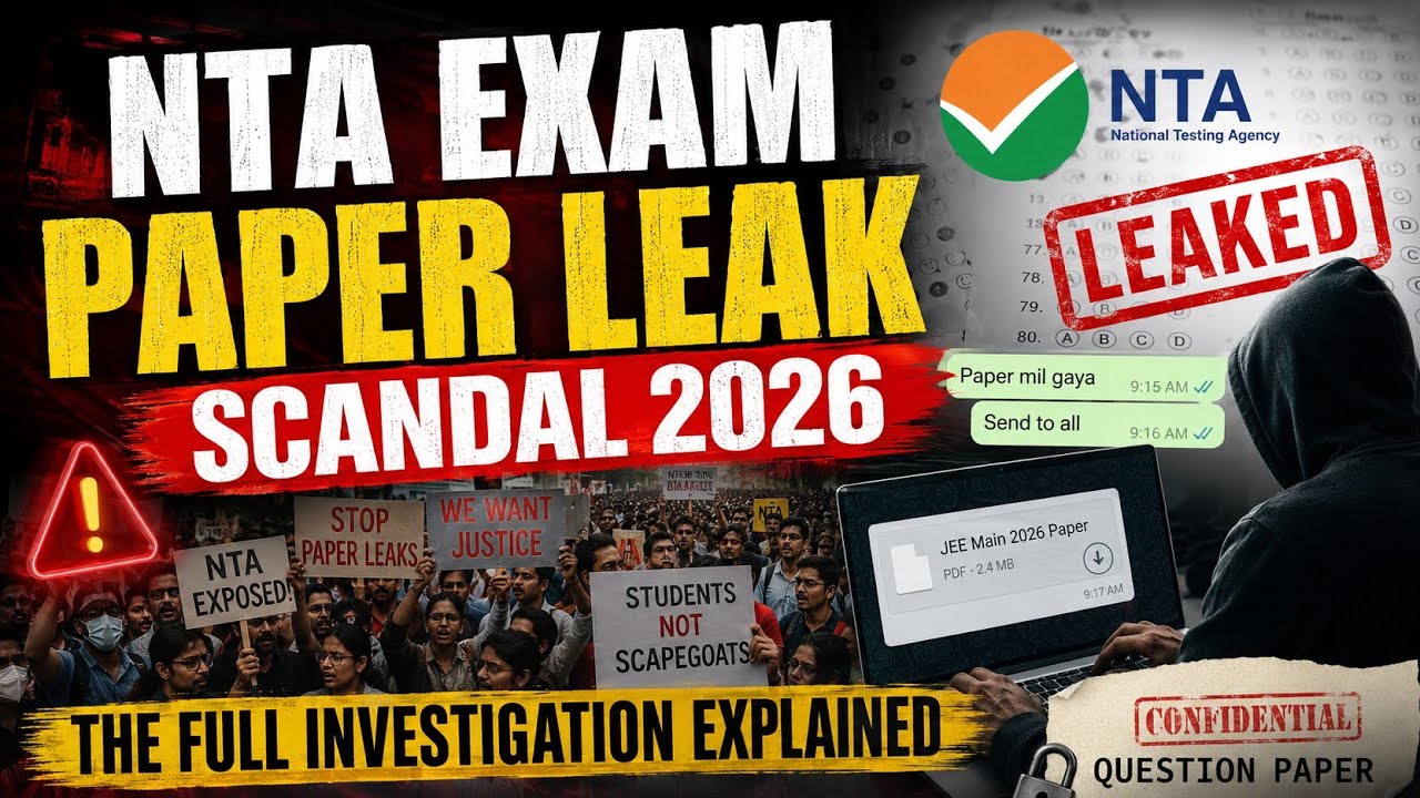 NTA Exam Paper Leak Scandal 2026: The Full Investigation Explained #nta scandal,# exam paper leak, 
