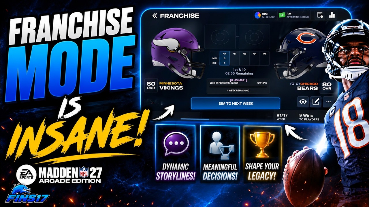 НОВЫЙ РЕЖИМ ФРАНШИЗЫ ПРОСТО БЕЗУМИЕ! Madden NFL 27 Arcade Edition