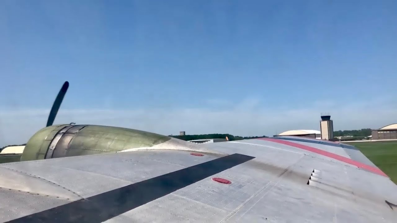 Landing in a B-17