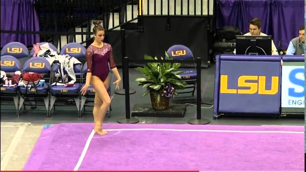Natalie Brown (Oklahoma) 2016 Floor vs LSU (Exhibition)
