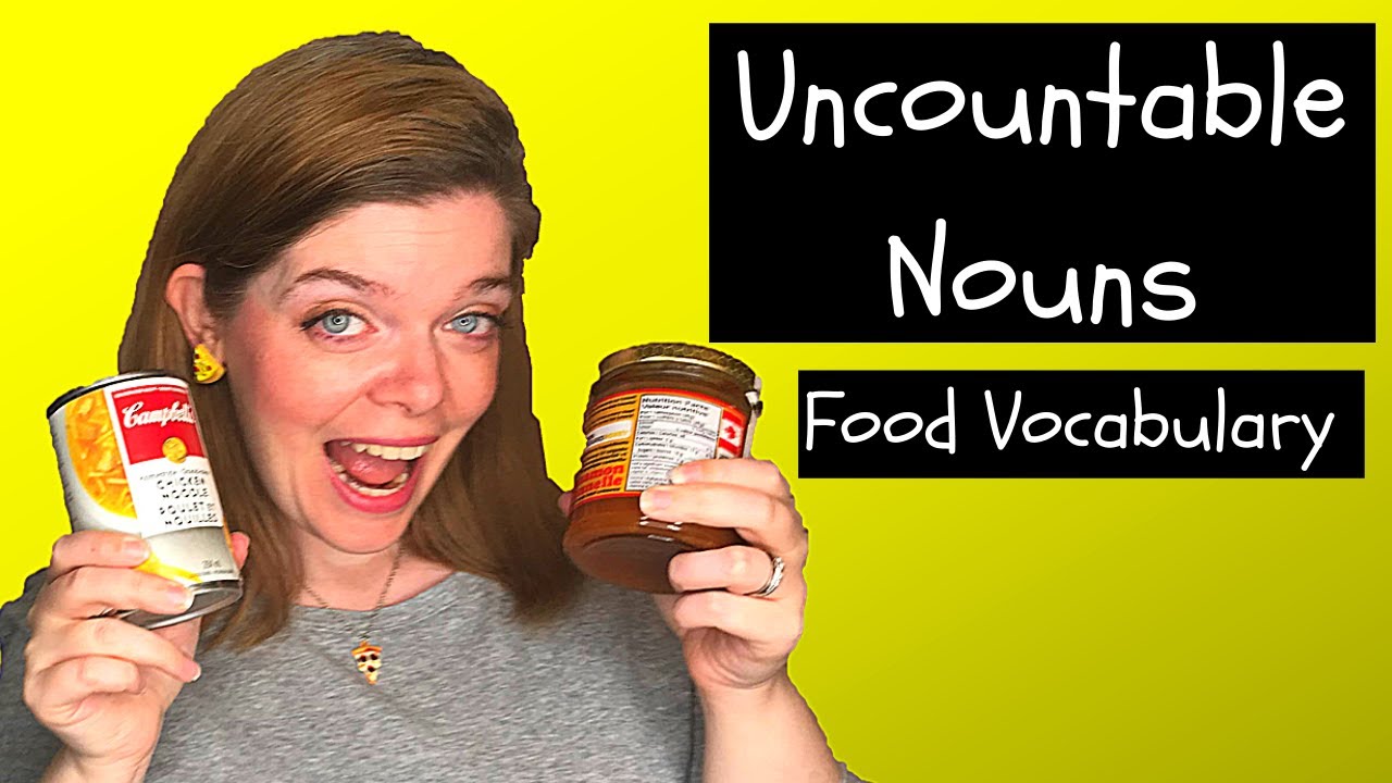 How to Count Uncountable Food in English! English Vocabulary for Non-countable Nouns! 不可算名詞のための英語の語彙