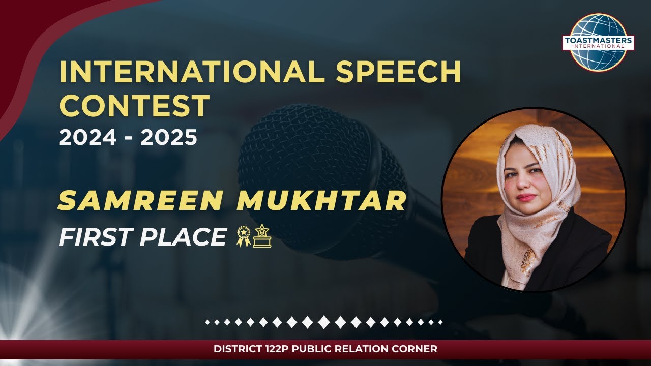 International Speech Contest 2024-25 WINNER