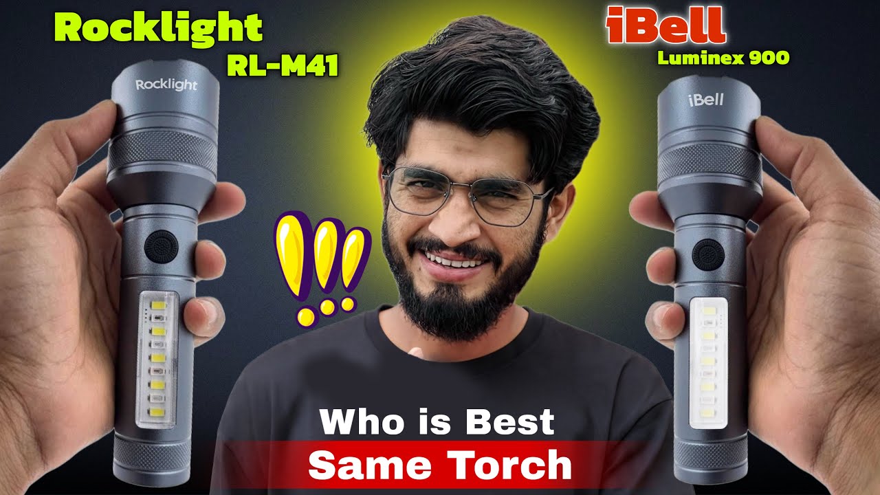 Rock Light RL-M41 VS iBell Luminex 800 Which Is the best Torch Light || Best Pocket Size Torch