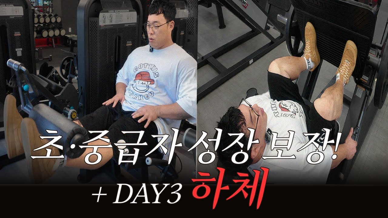 초중급자 3분할 루틴 ③ 하체 편 (성장 보장 루틴)