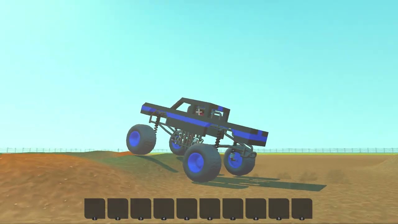 See my monster truck I made in scrap mechanic