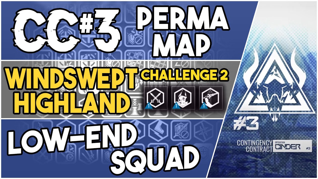 CC#3 Permanent Map - Windswept Highland Challenge 2 | Low End Squad |【Arknights】