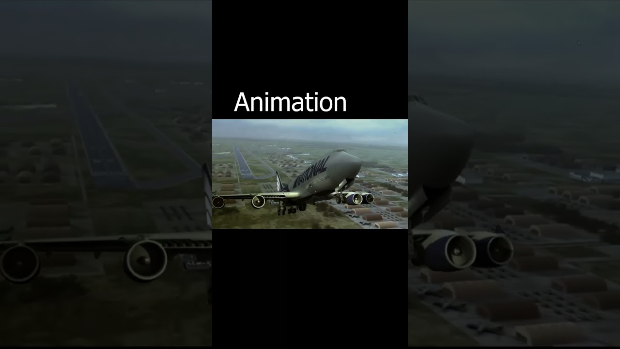 Animation vs Real 😢 | National airlines flight 102 | #avgeeks #Aviation #flight #foryou #shorts