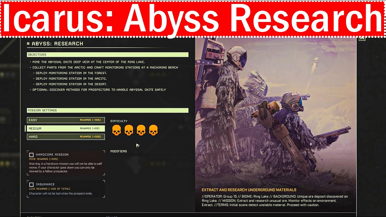Icarus Styx: Abyss Research: Complete Solo Player