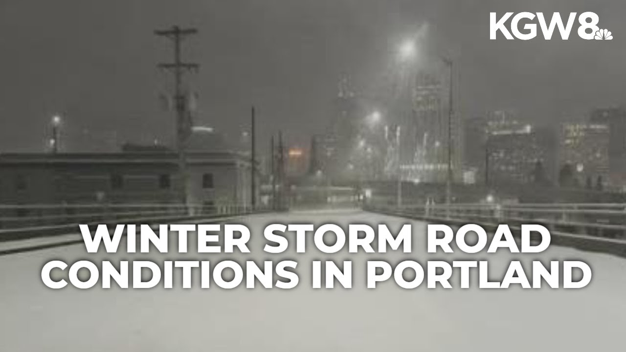 Winter driving conditions in Portland | PBOT using sand, salt to clear roads