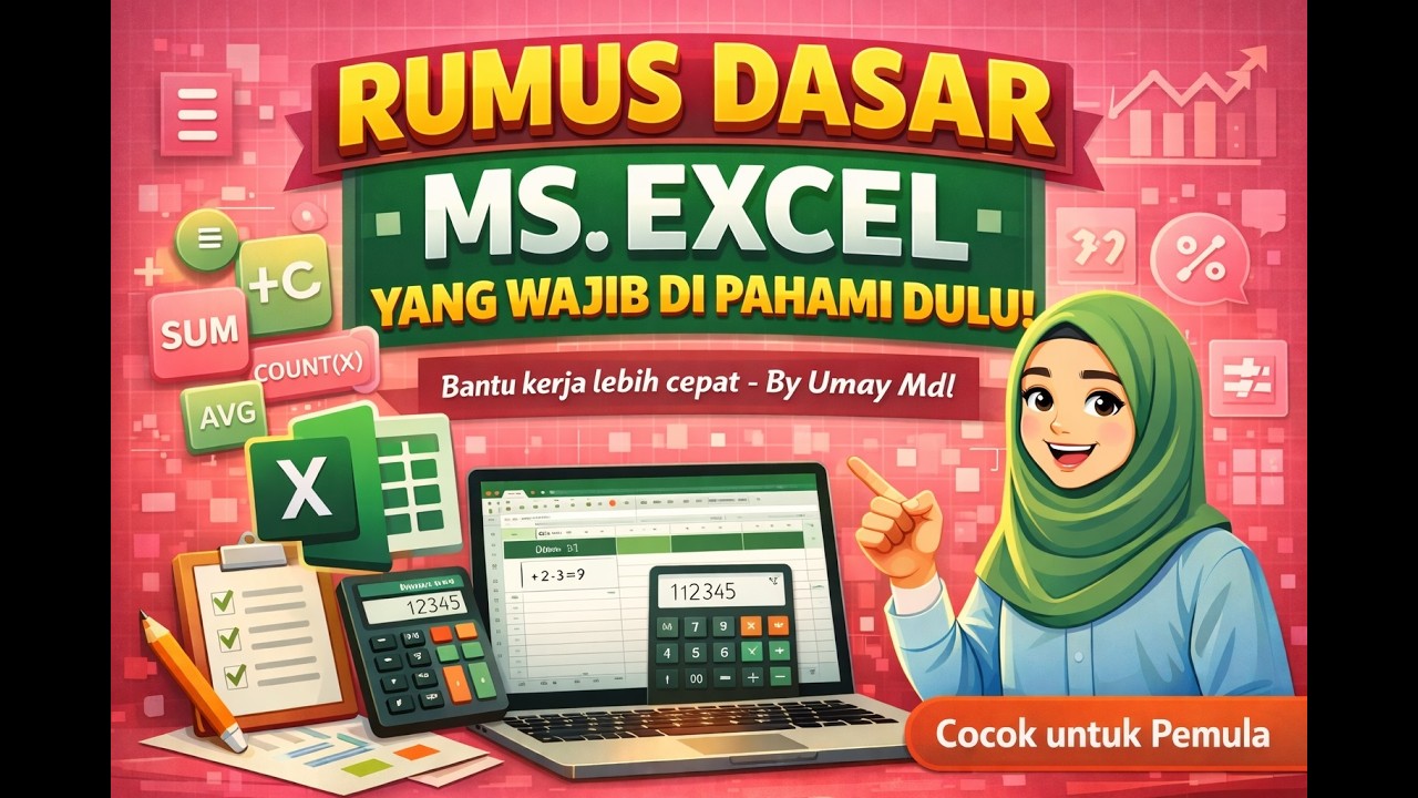 BAB 2 - RUMUS DASAR MS. EXCEL YANG WAJIB DI PAHAMI DULU! - By Umay_Umi - Cocok Untuk Pemula
