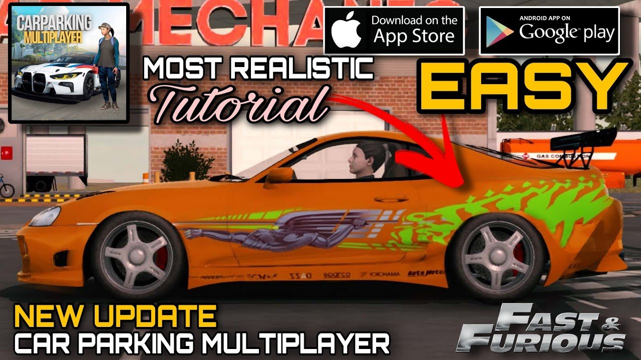 Fast & Furious Paul Walker's Toyota Supra MK4 TUTORIAL | Car Parking Multiplayer New Update