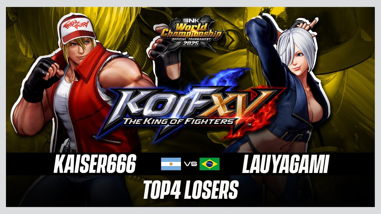 KOF XV 🇦🇷 KAISER6666 против LAUYAGAMI 🇧🇷 ТОП-4 | Чемпионат мира SNK 2025 | КОРОЛЬ БОЙЦОВ XV