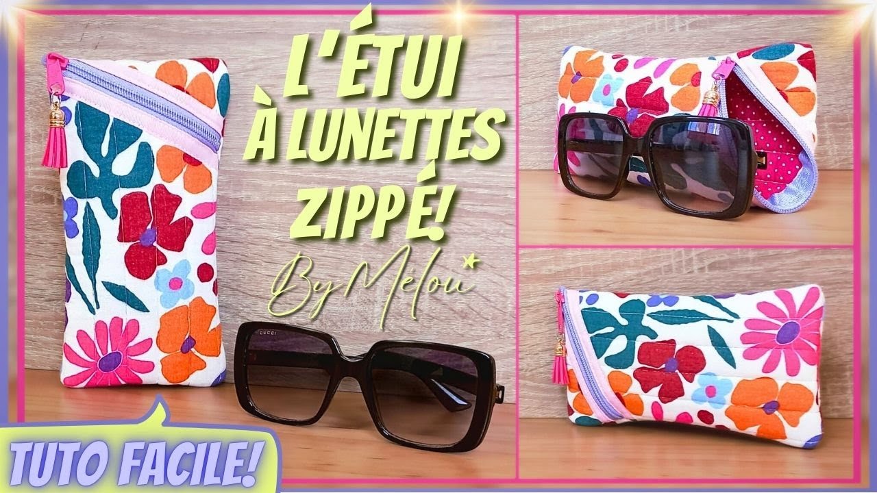 🎀Простой мастер-класс #Сделай сам🎀Шьем футляр для очков на молнии шаг за шагом🥰