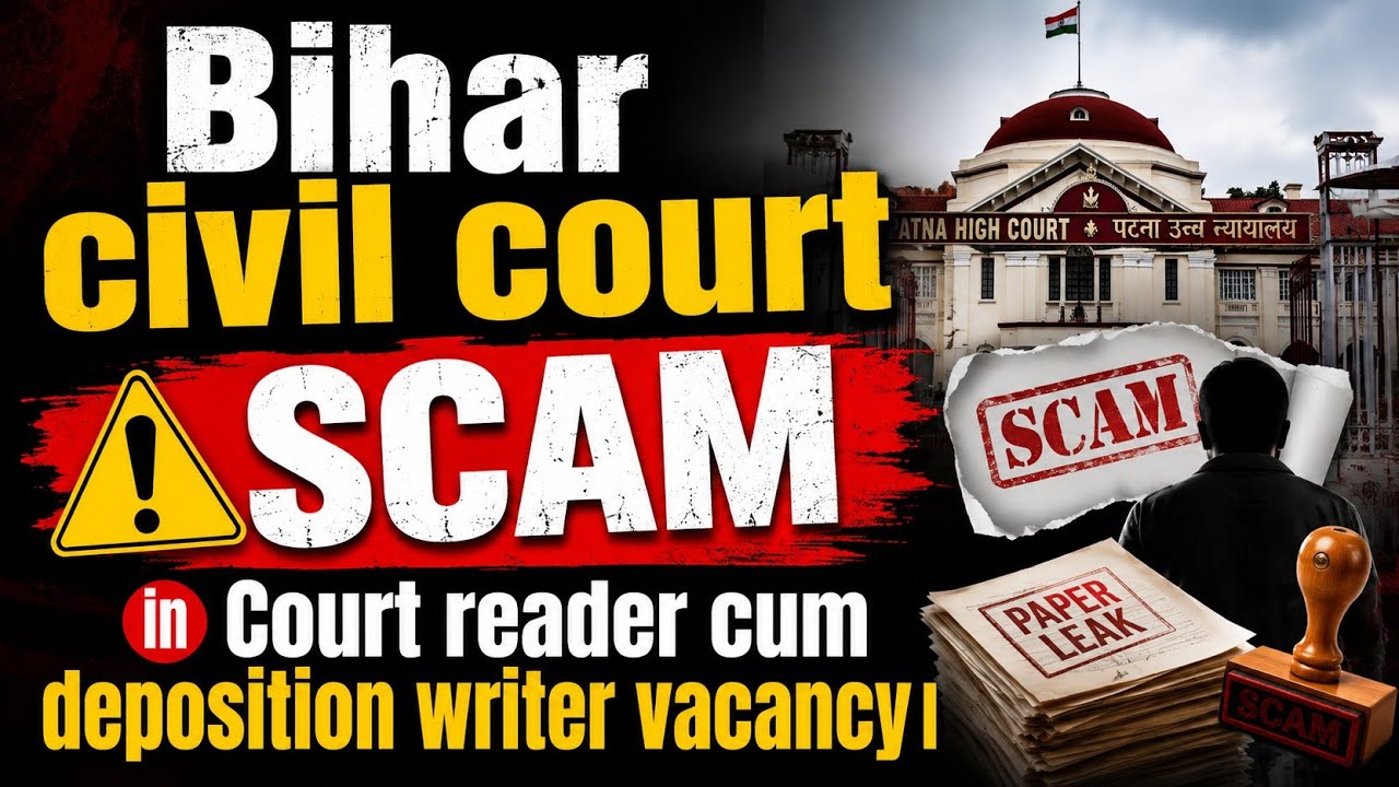Bihar civil court SCAM in Court reader cum deposition writer vacancy।सिविल कोर्ट बहाली फर्जीवाड़ा