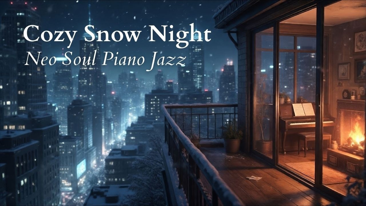 Cozy Snow Night | Relaxing Neo Soul Piano Jazz & Lo-Fi Beats