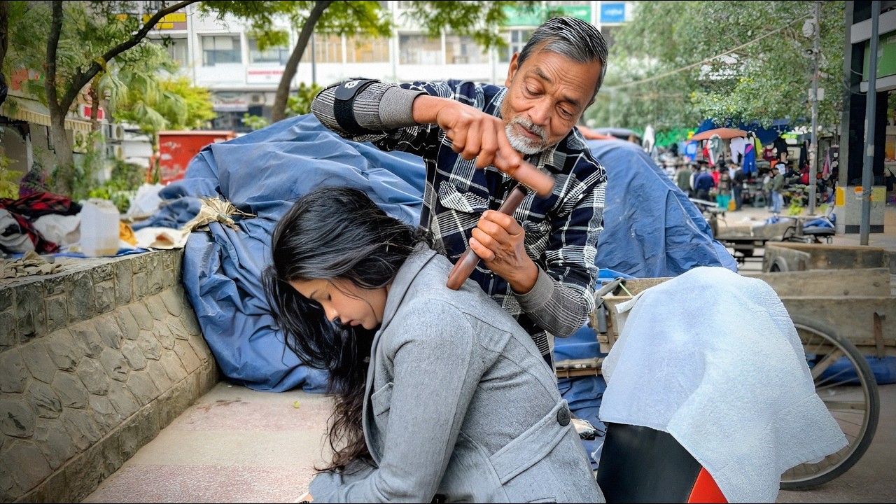 ASMR STRESS Disappears Head Massage by Waris Barber to Maya  l Indian Head Massage 