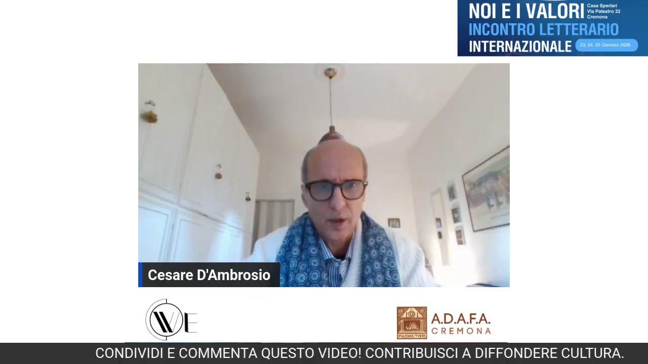 NOI E I VALORI - Cesare D'Ambrosio parla sua esperienza persona di assistenza alla masre