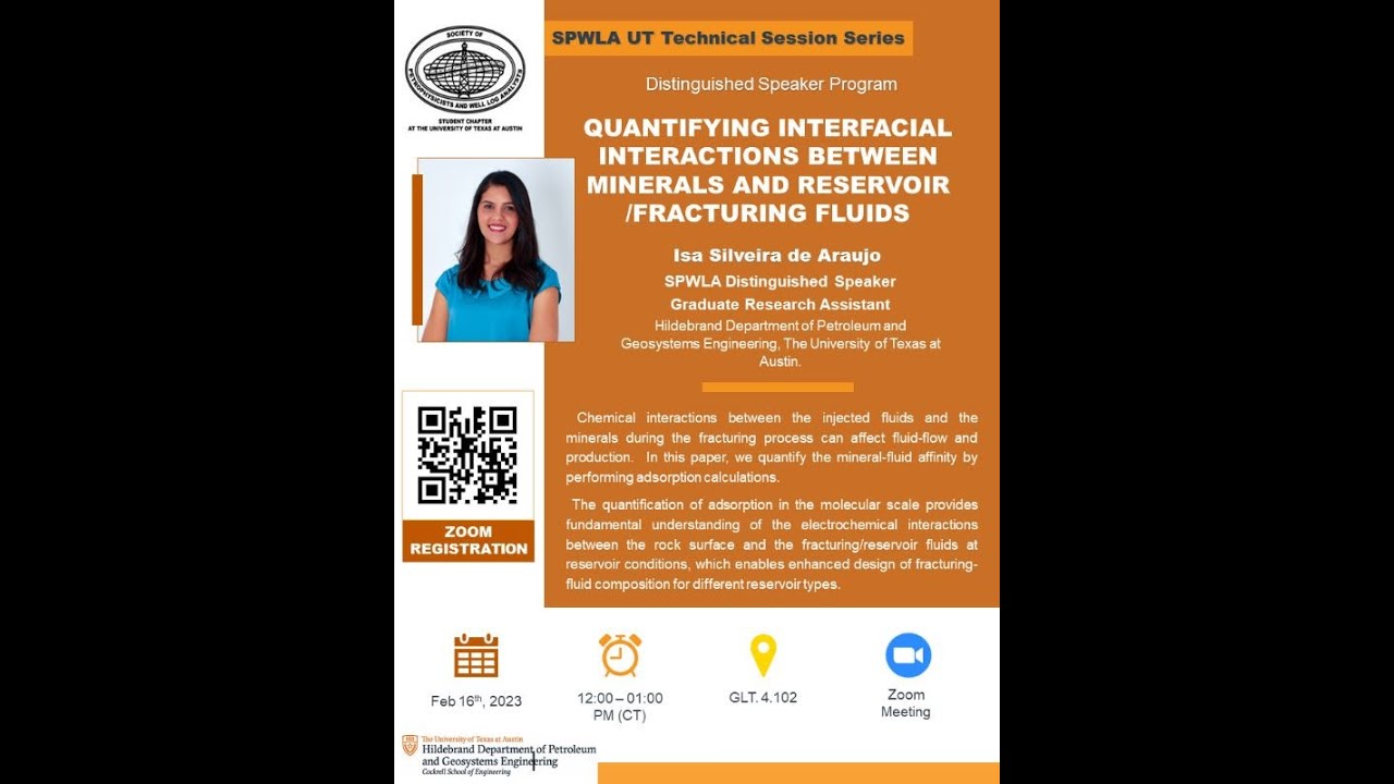 1- UT-SPWLA distinguished speaker talk - Isa Silveira de Araujo - February 16, 2023