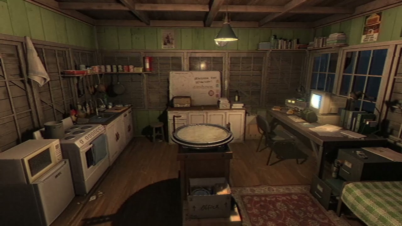 Exactly 5 Minute's of Fears To Fathom Ironbark Lookout Ambience (radio and fireplace)