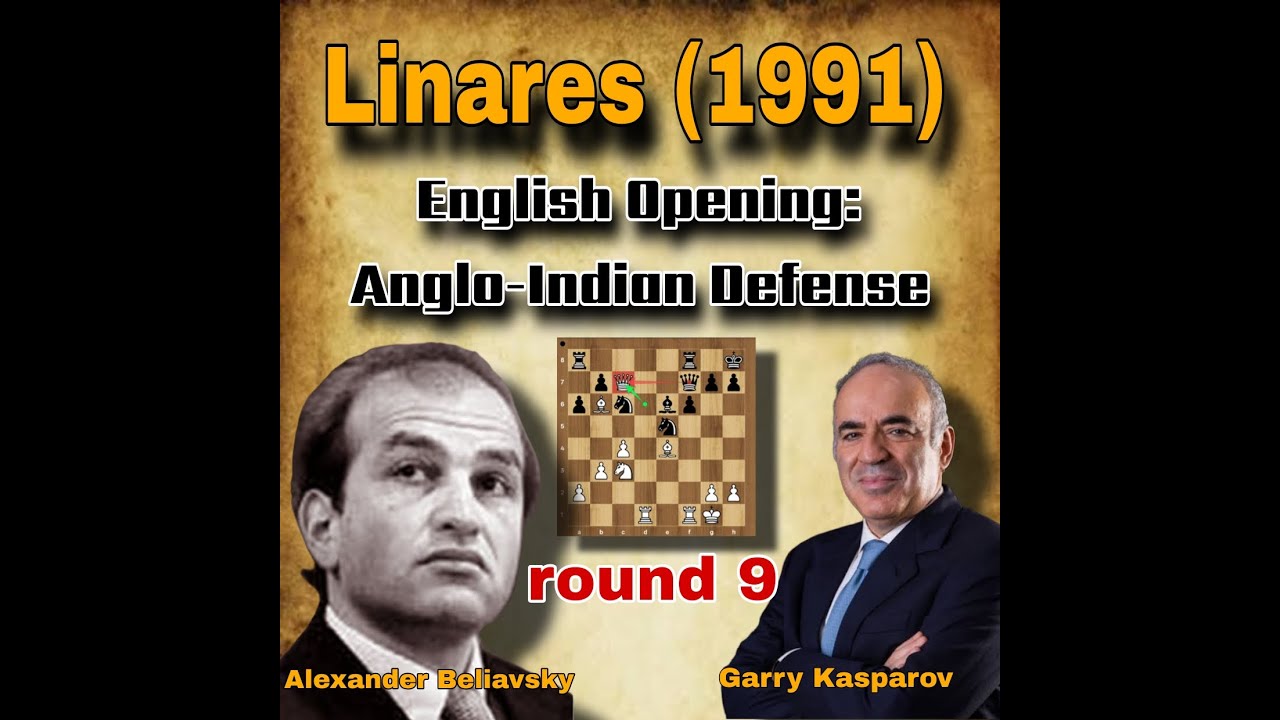 Garry Kasparov vs  Alexander Beliavsky | round  9 | Linares (1991) #chees
