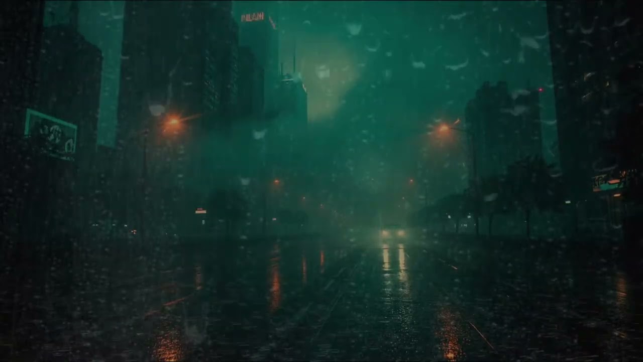 City Rain Sounds All Night 🌧️ Sleep Better, Relieve Stress & Beat Insomnia