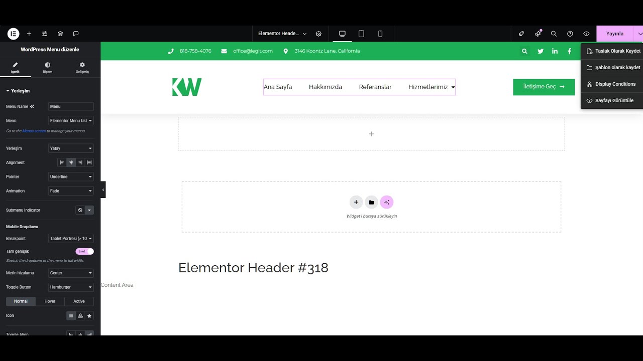 Sıfırdan Wordpress S2B2 - Elementor ile Header ve Footer Alanlarını Tasarlıyoruz