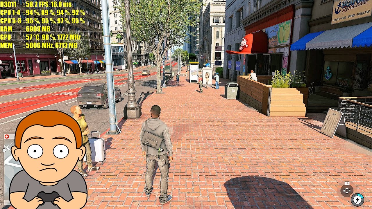 Watch Dogs 2 Pc 4K Titan X Pascal Frame Rate Performance Test