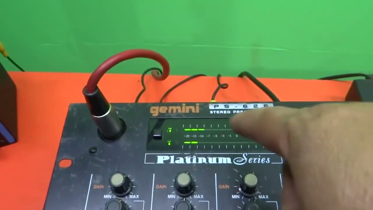 Gemini PS 626 Pro Black  3-Channel Mixer from Gemini DJ