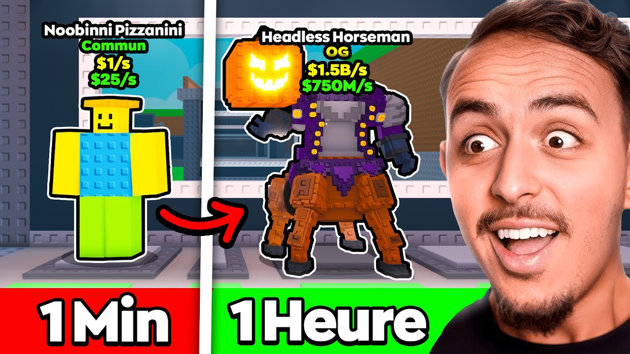 Je Trade un Noobini Jusqu’au Strawberry Éléphant sur Steal a Brainrot !