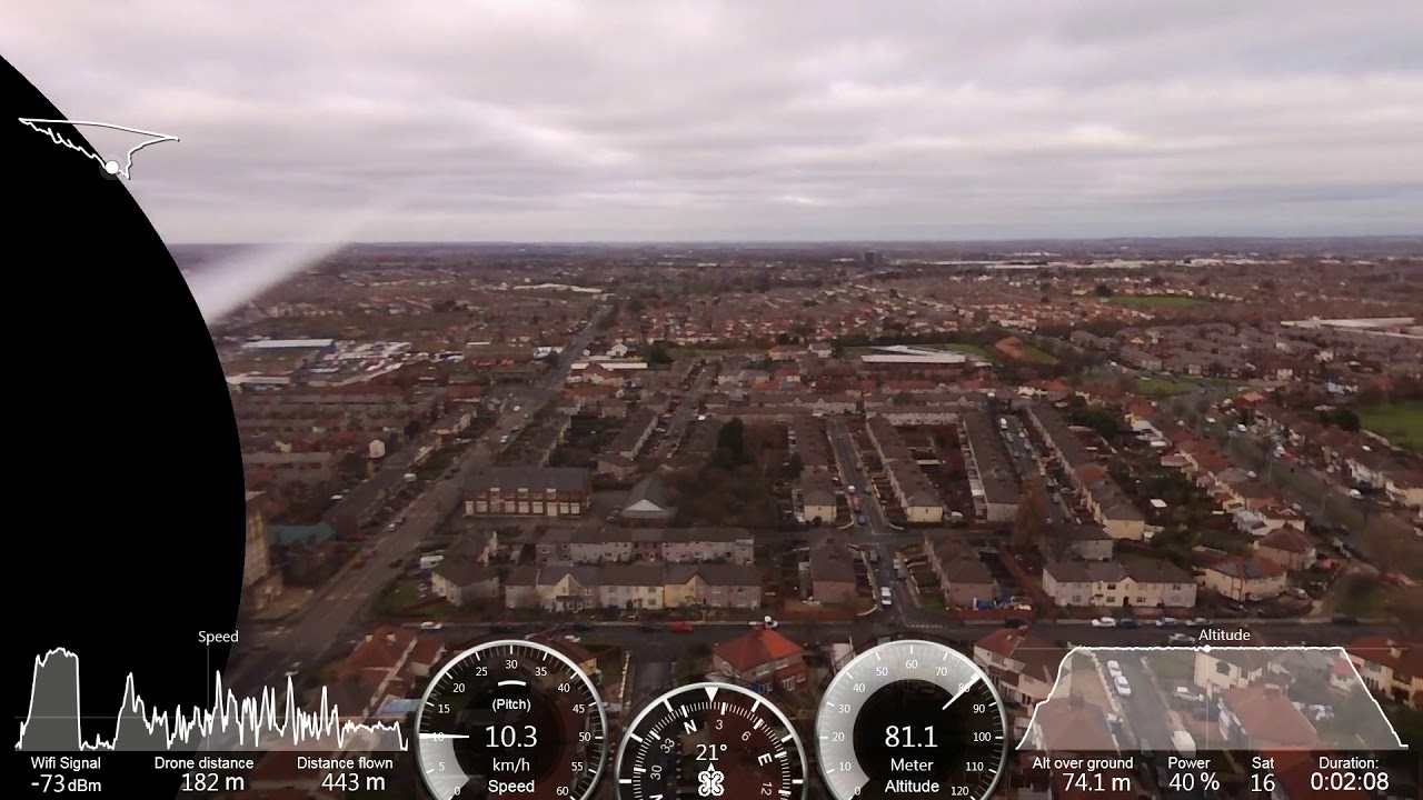 Liverpool, Bootle Drone view
