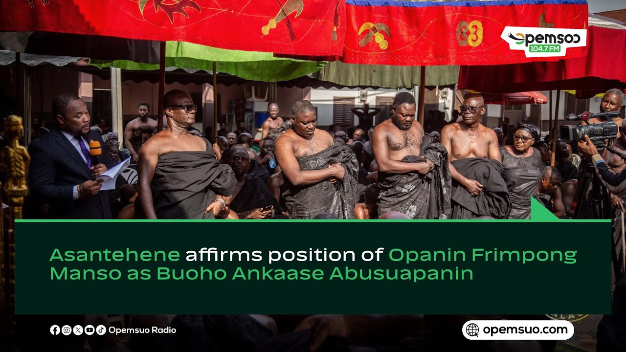Asantehene affirms position of Opanin Frimpong Manso as Buoho Ankaase Abusuapanin