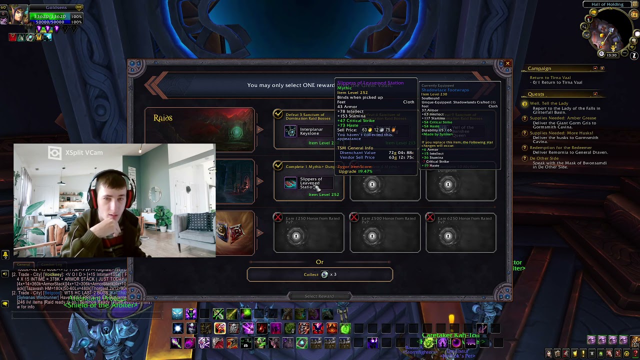 WOW Opening the Great Vault in the Shadowlands